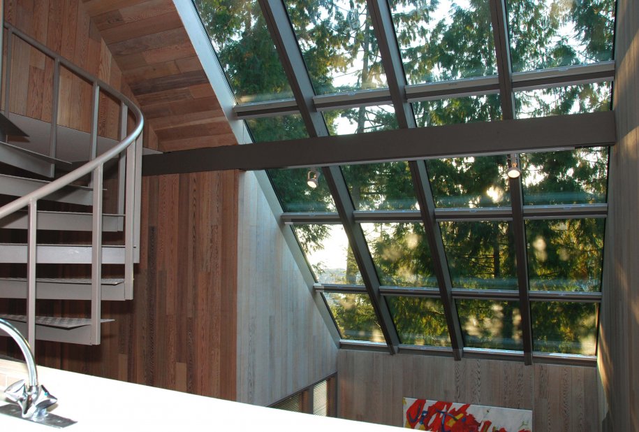 Skylights and View from Kitchen